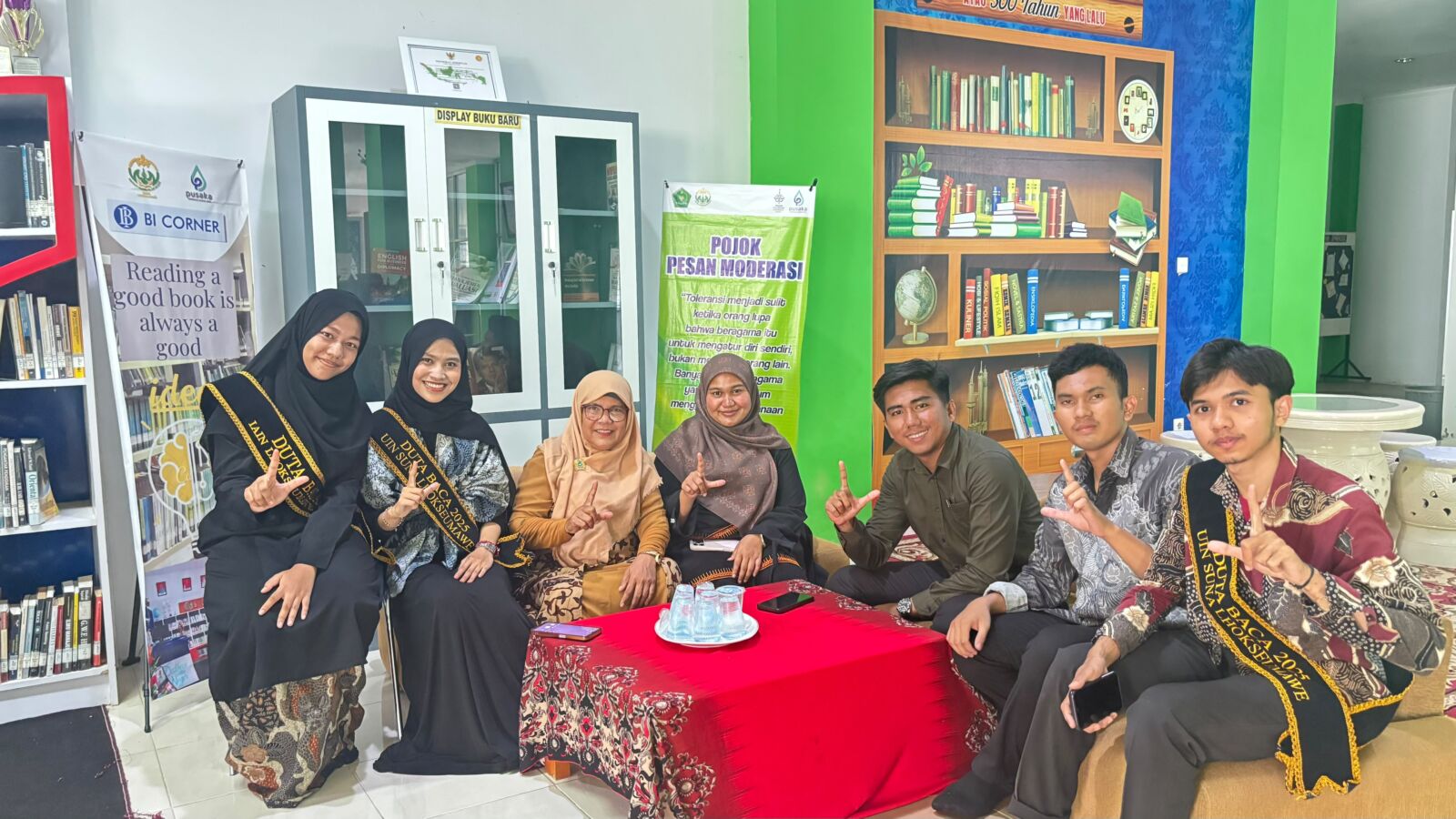 Diskusi bersama Duta Baca UIN SUNA Lhokseumawe Indonesia dan Mahasiswa UIS Malaysia